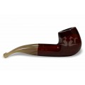 Cachimbo Bertoldi Elite Mini Vermelho Curvo Peça Única
